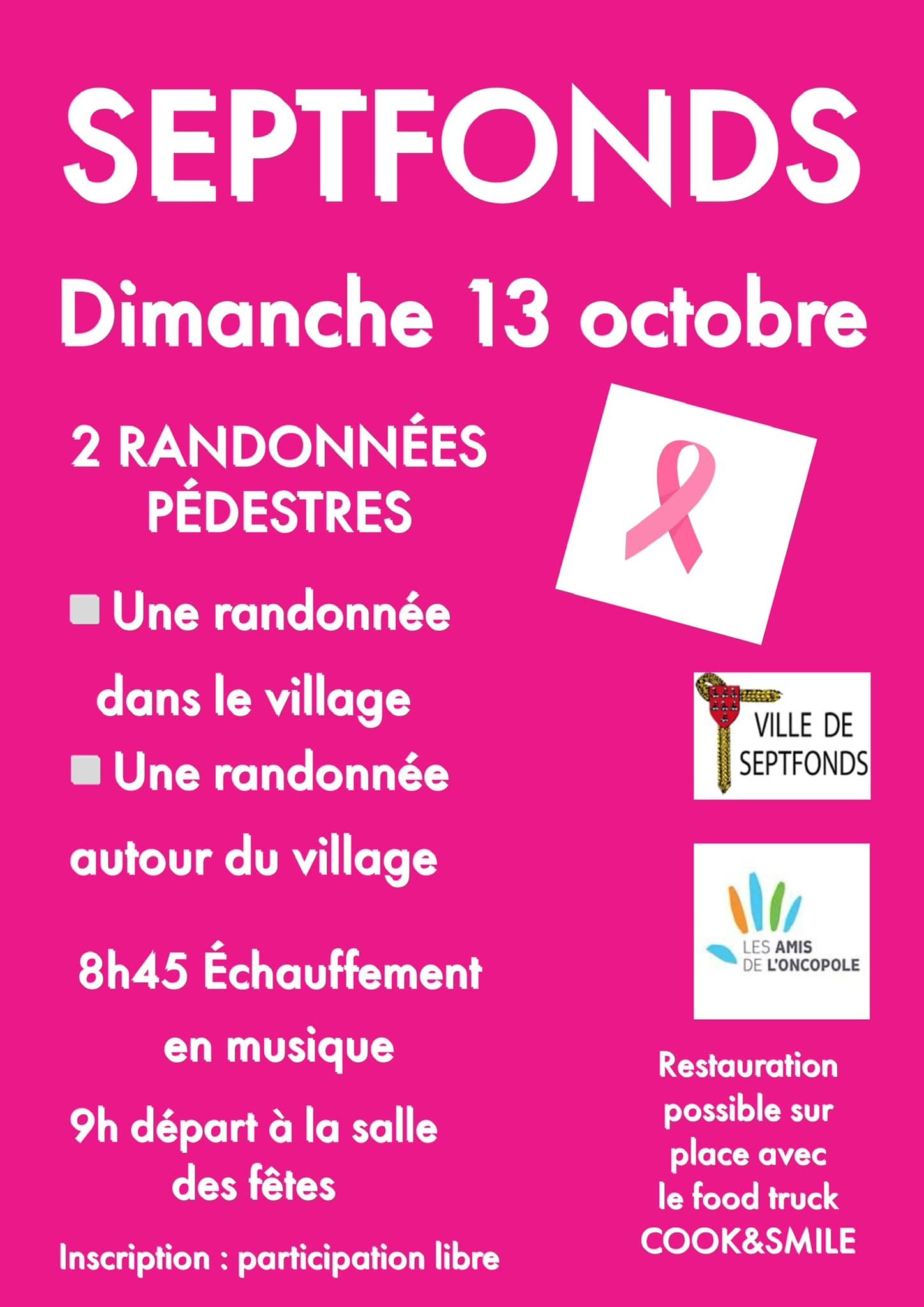 Randonnées Octobre Rose à Septfonds