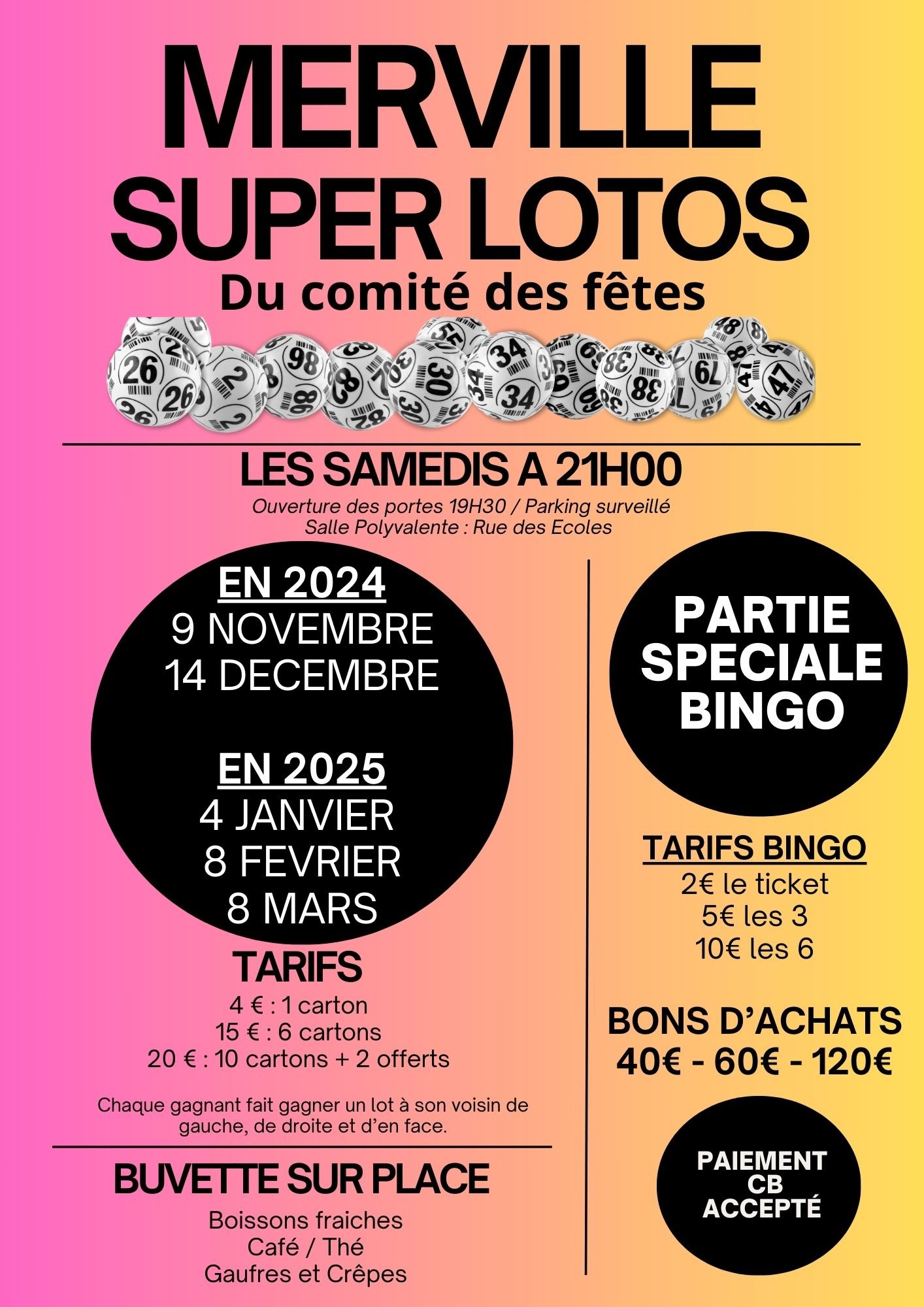 Super Loto Merville samedi 09 novembre