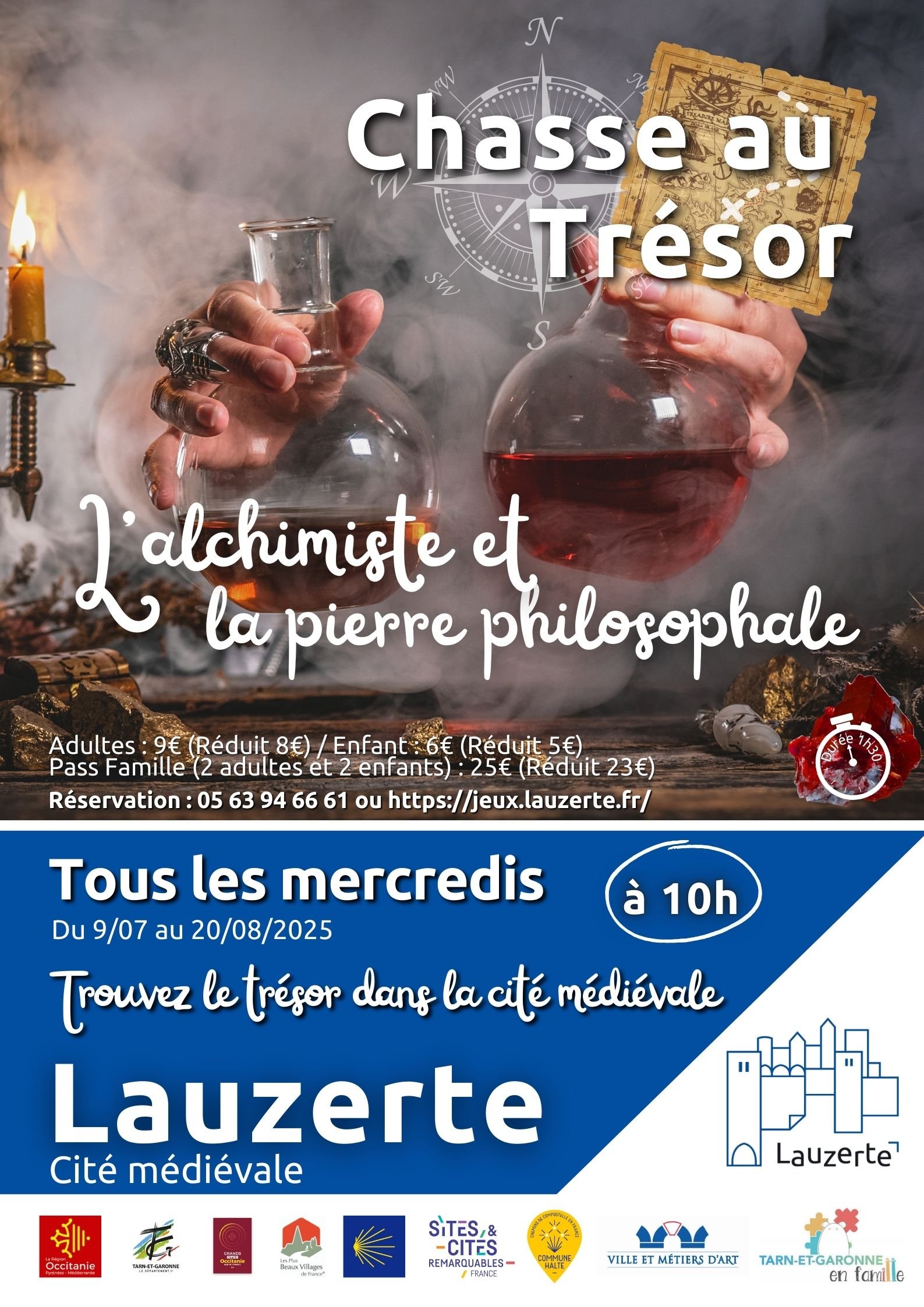 Chasse au trésor à Lauzerte : l'alchimiste et la pierre philosophale