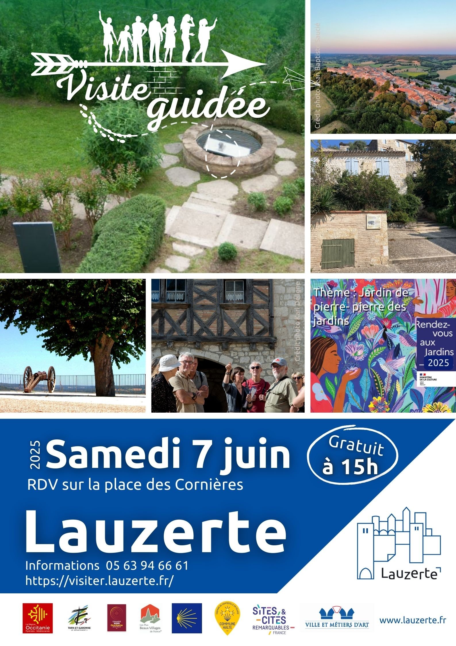 Visite guidée thématique de la Cité Médiévale : Jardins de pierre, pierre des jardins