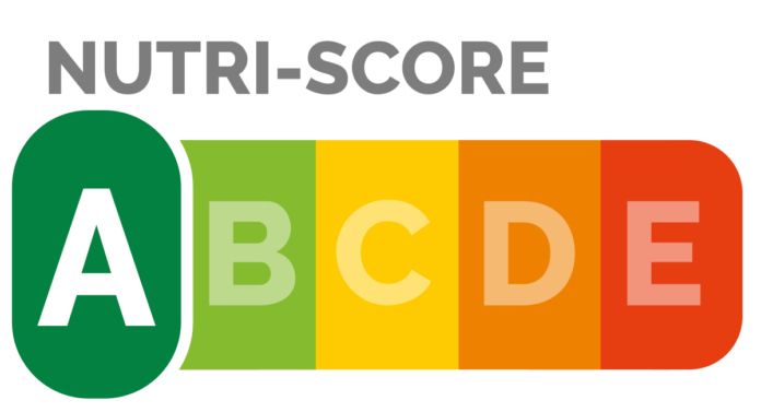 Logo officiel du Nutri-Score avec l'échelle colorée de A à E allant du vert au rouge
