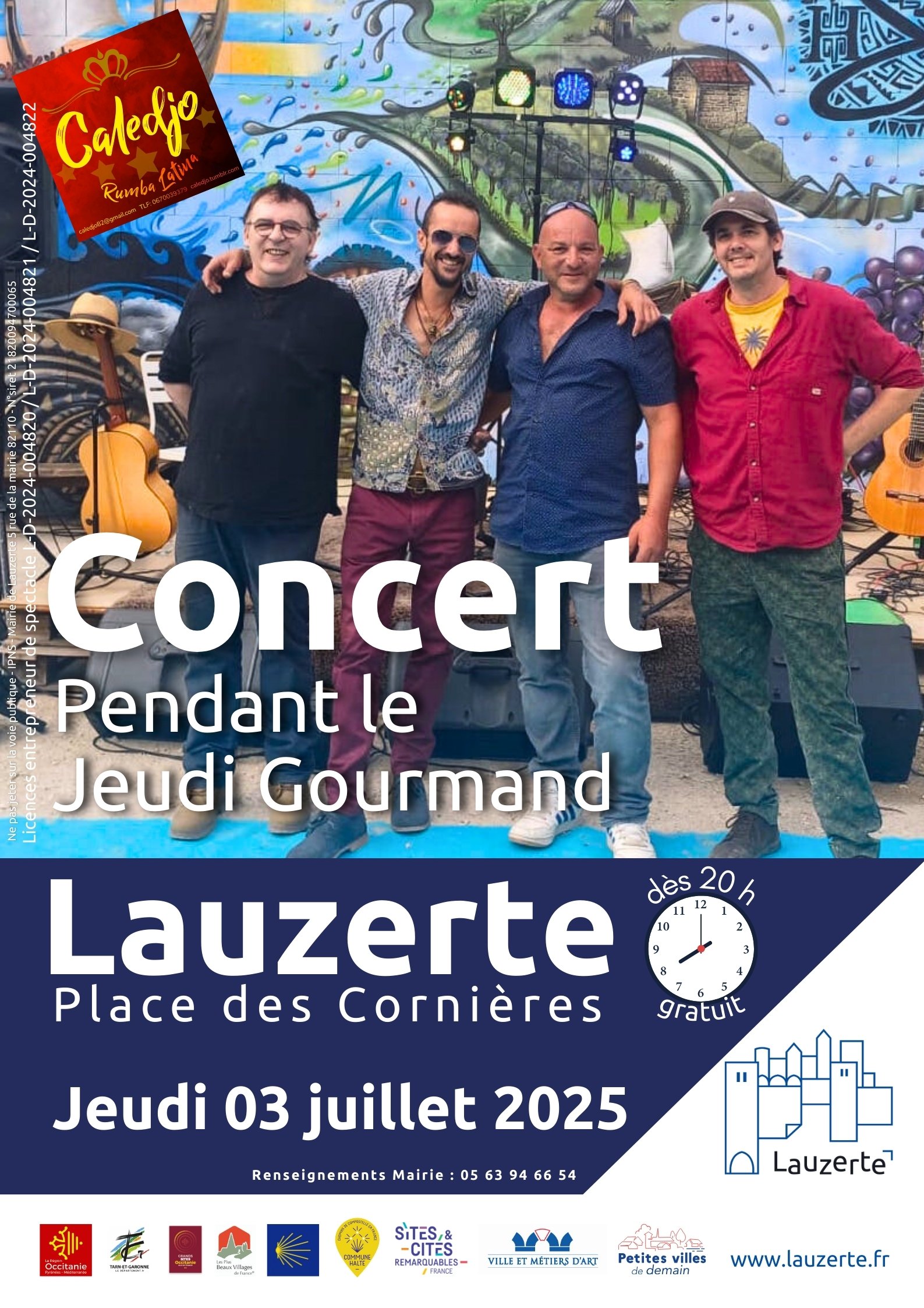 Concert Caledjo - Jeudi Gourmand de Lauzerte