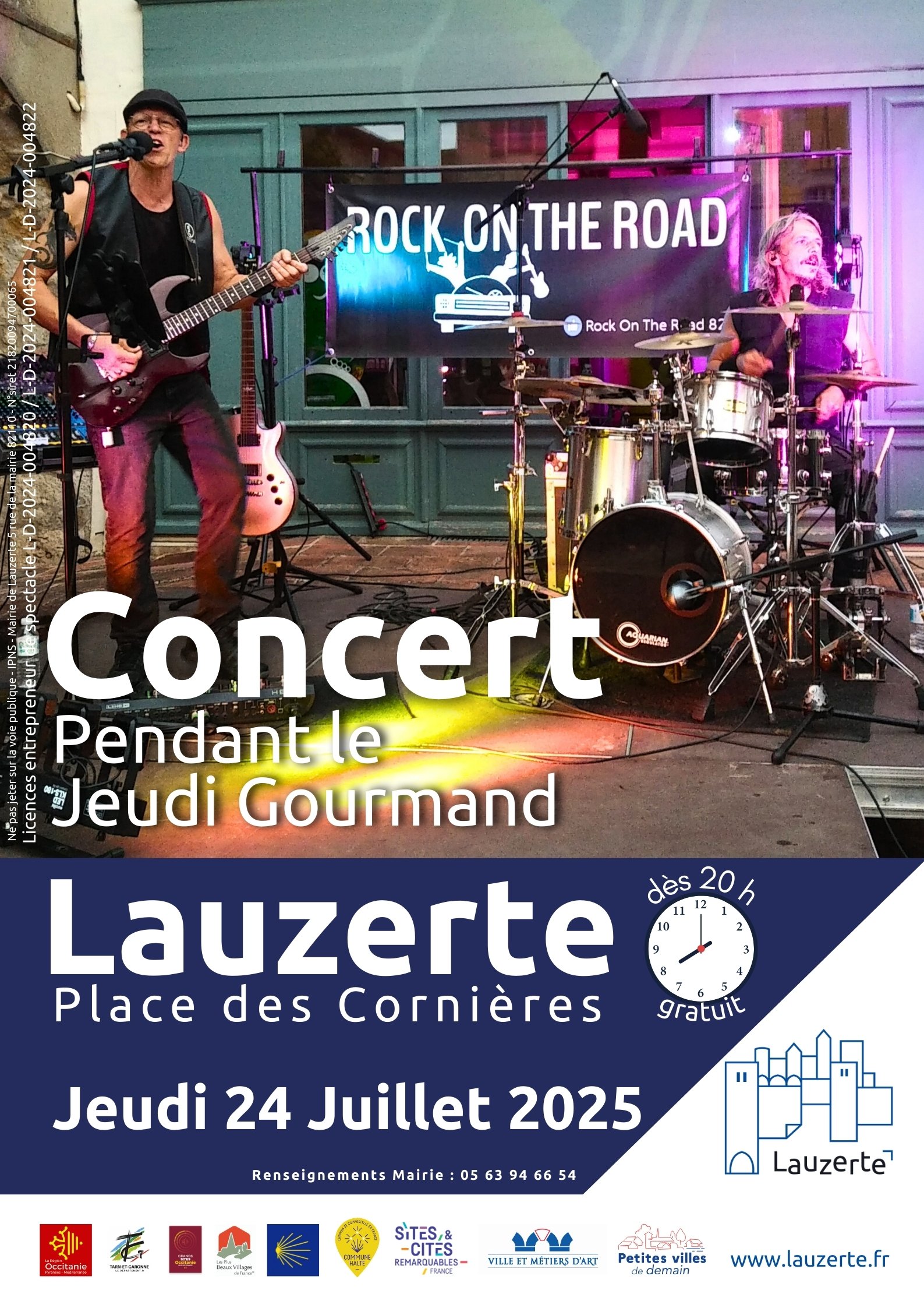 Concert Rock on the Road - Jeudi Gourmand de Lauzerte