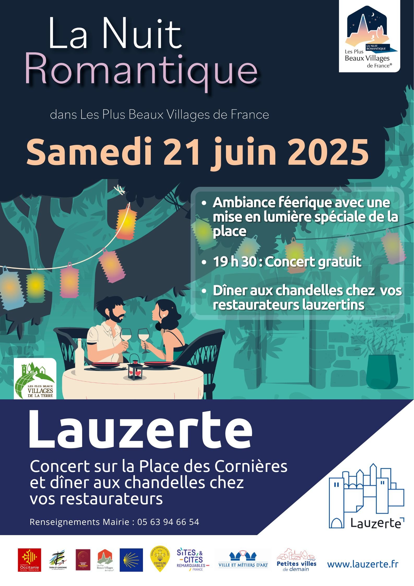 Nuit Romantique à Lauzerte
