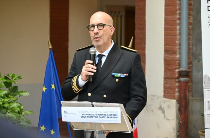 Renaud Lassince cérémonie installation sous-préfet Castelsarrasin Tarn-et-Garonne 4 mai 2026