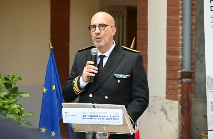 Renaud Lassince cérémonie installation sous-préfet Castelsarrasin Tarn-et-Garonne 4 mai 2026