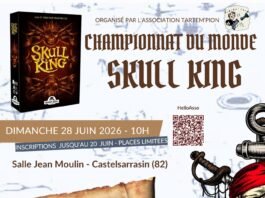 Championnat du Monde Skull King Castelsarrasin Tartem'Pion jeu de cartes tournoi 28 juin 2026 salle Jean Moulin