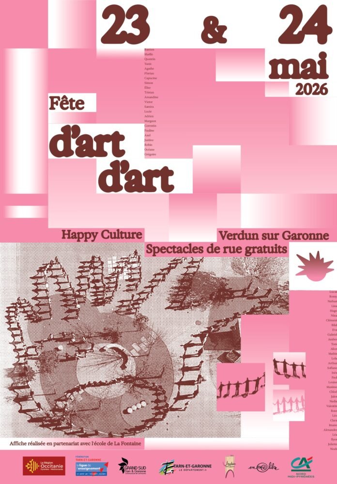 Fête d'Art d'Art Verdun-sur-Garonne Happy Culture spectacles rue gratuits 23 24 mai 2026