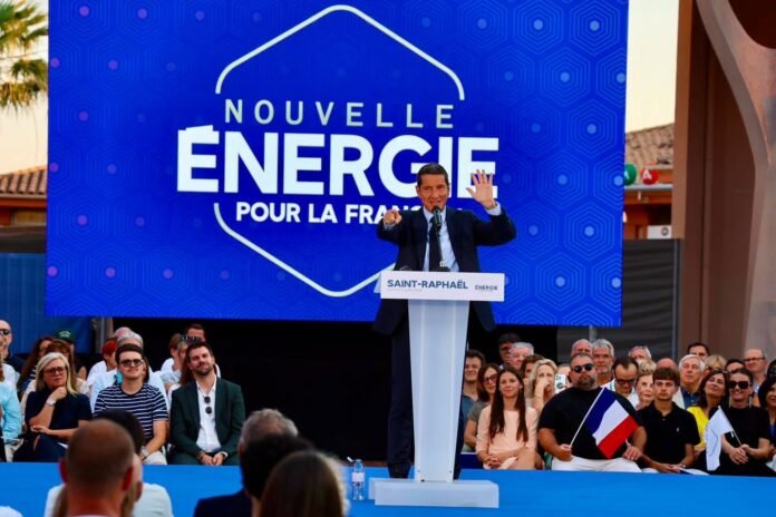 David Lisnard meeting Saint-Raphaël Nouvelle Énergie 2000 personnes lancement campagne présidentielle 3 juillet 2026