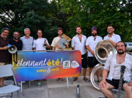 L’Étonnant Été à Verdun-sur-Garonne : Bim Brass a réuni plus de 120 personnes à la Garonnette Concert Bim Brass Étonnant Été Garonnette Verdun-sur-Garonne juillet 2026